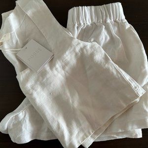 NWT Posse White Linen Set